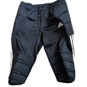 Adidas Goalkeepers Padded Soccer 3/4 Cropped Pants Black Size L
